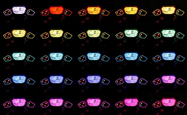
Hệ thống đèn nền nhiều màu sắc của Honda NM4.

