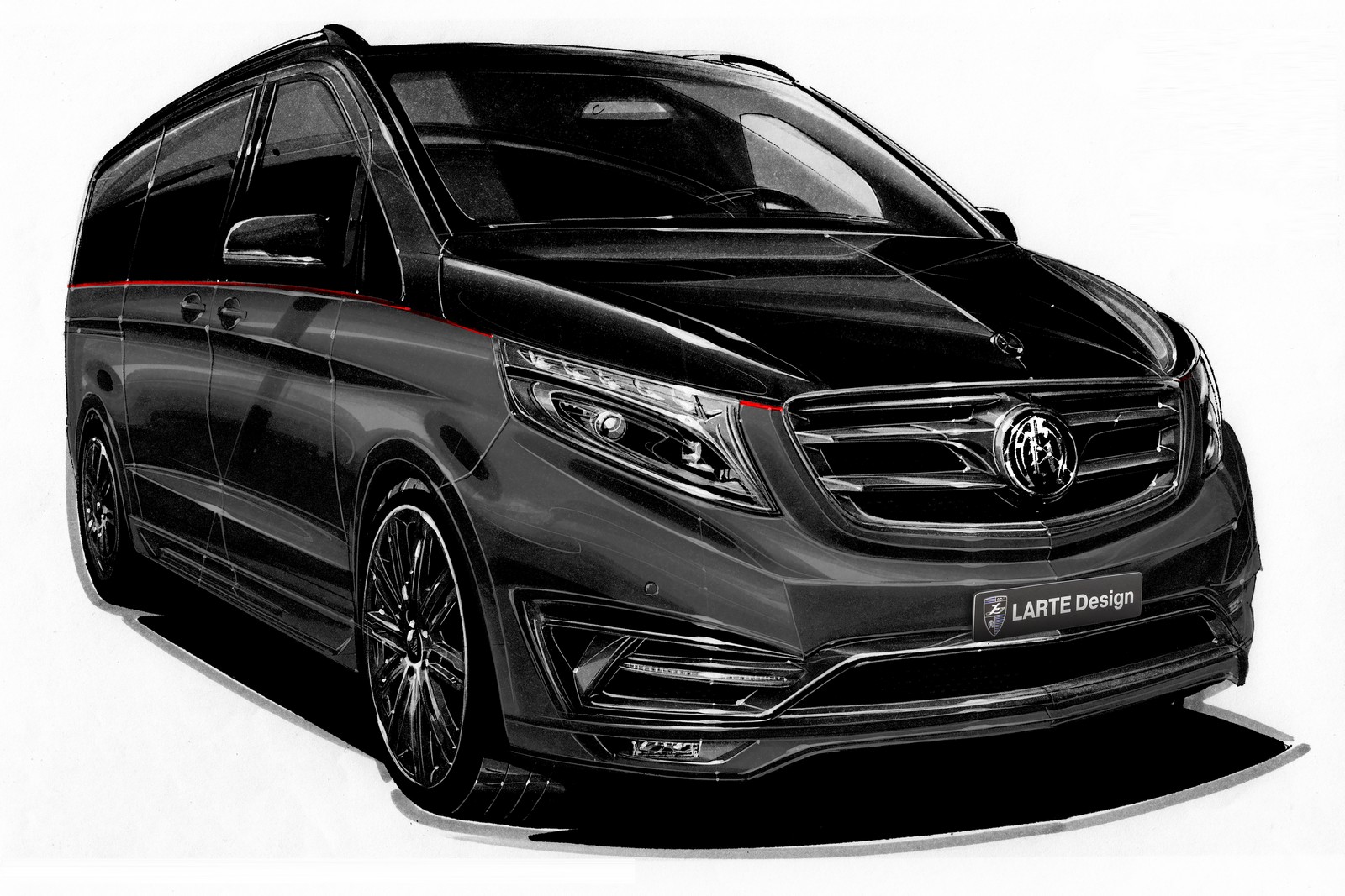 Mercedes-Benz V-Class Black Crystal - Chuyên cơ mặt đất