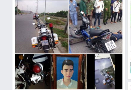 
Người đăng tải thông tin cho rằng, Nguyễn Quang Huy đã bị CSGT Duy Tiên, Hà Nam truy đuổi dẫn đến gây tai nạn và tử vong (Ảnh chụp màn hình).
