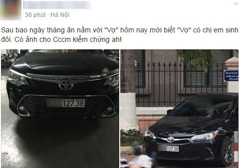 Hai chiếc Toyota Camry tại Hà Nội đeo biển số giống hệt nhau gây xôn xao - Ảnh 1.