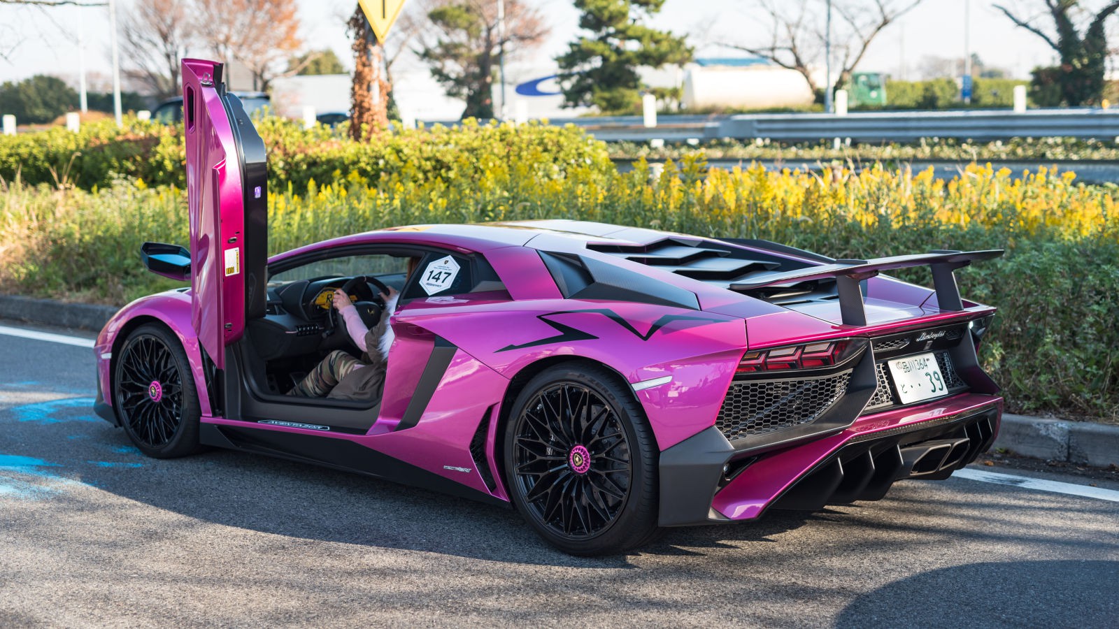 Lamborghini Aventador SV Purple