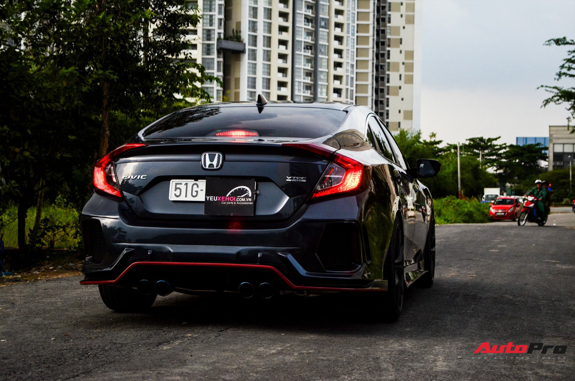 Honda Civic 2017 độ Theo Phong Cach Type R Tại Sai Gon