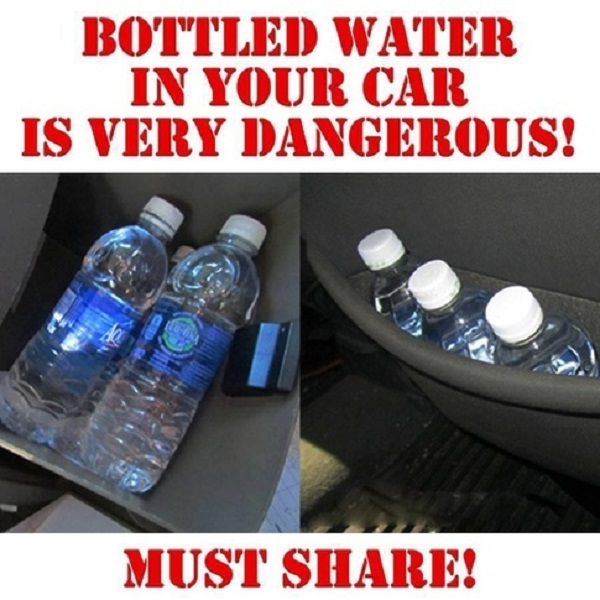 Những chai nước để hàng ngày trời sau ghế lái ô tô: Bạn đang uống vào mầm bệnh ung thư mà không hề hay biết! - Ảnh 1.