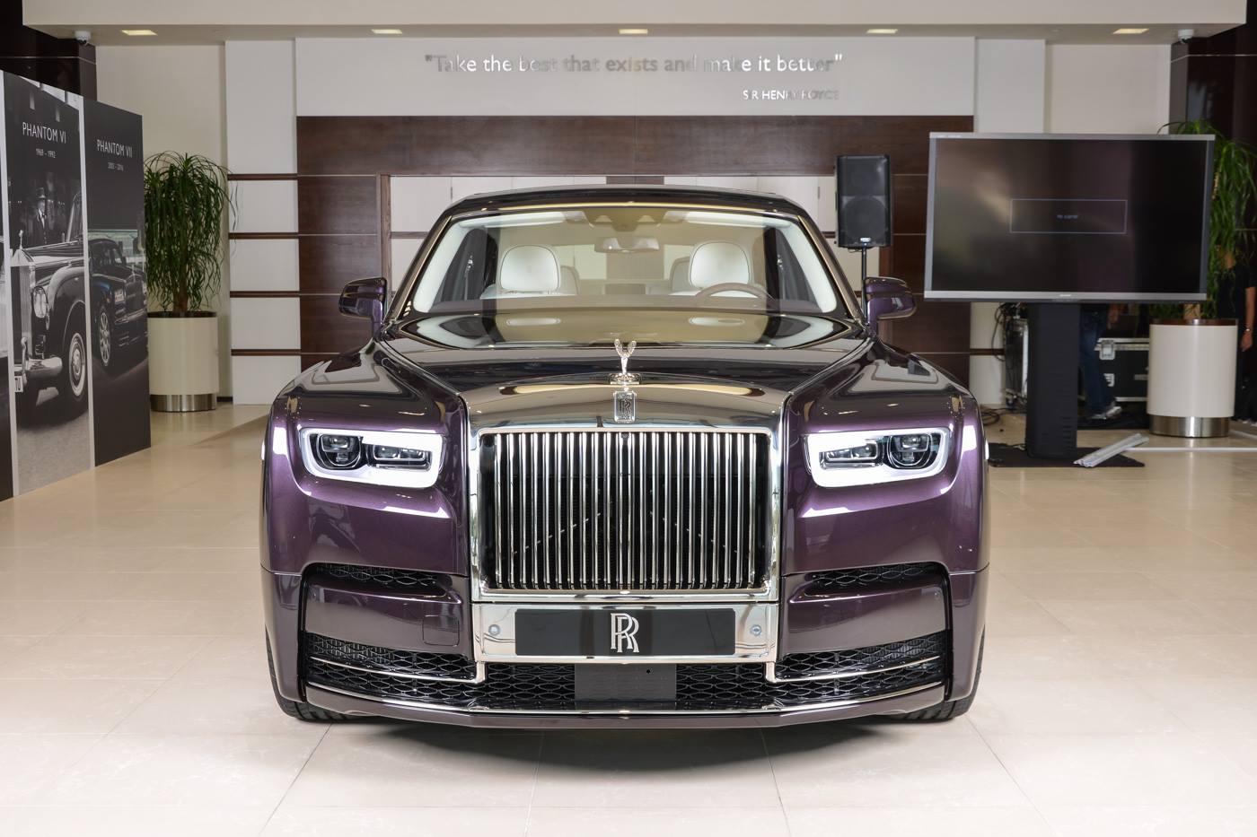 RollsRoyce Ghost Series II from the Provenance Collection in Purple Silk  Exterior and Creme Light interior rollsroyceghost rollsroyce  abudhabimotors abudha