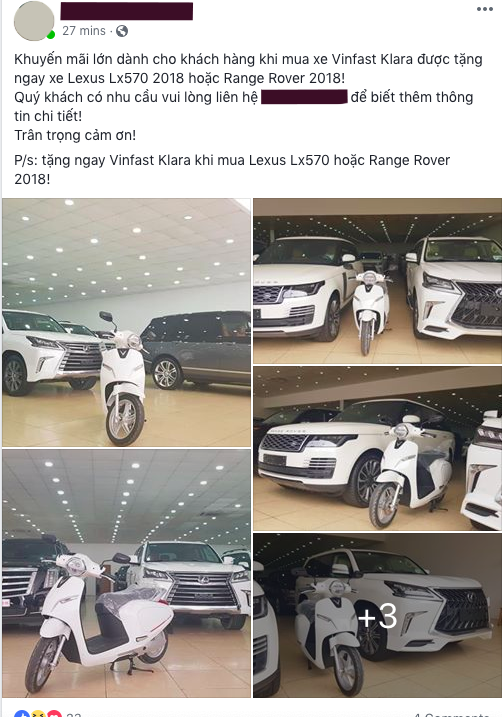 Bán xe thời VinFast: Rao Range Rover, Lexus LX570 tặng ngay xe điện Klara - Ảnh 1.