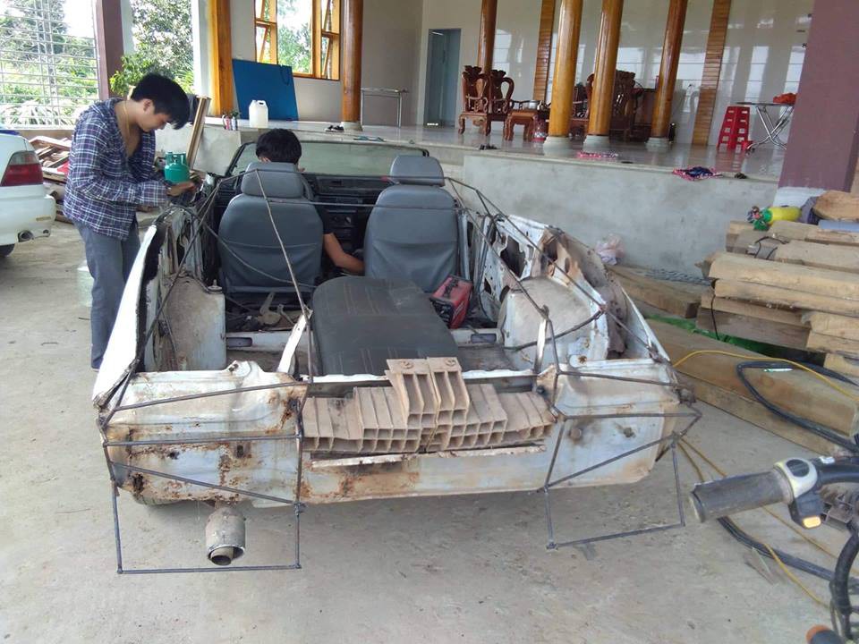2 tháng hồi sinh Daewoo Cielo cũ nát thành xe thể thao mui trần hầm hố của 9X Việt - Ảnh 3. 2 tháng hồi sinh Daewoo Cielo cũ nát thành xe thể thao mui trần hầm hố của 9X Việt - Ảnh 3.