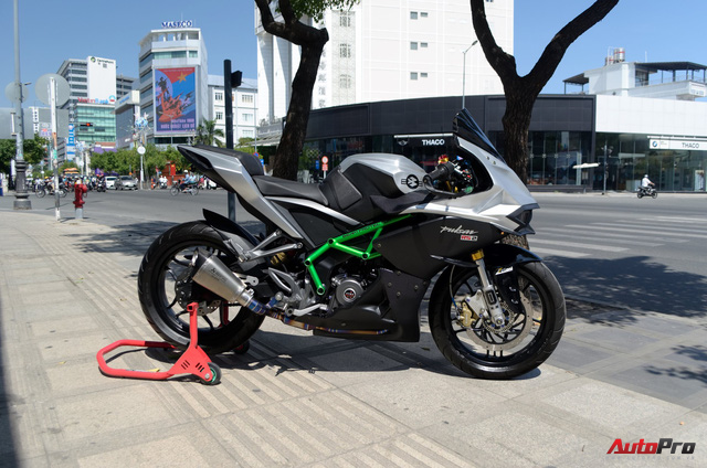 Thợ Việt độ Bajaj Pulsar RS200 “lên” Kawasaki Ninja H2R - Ảnh 3.