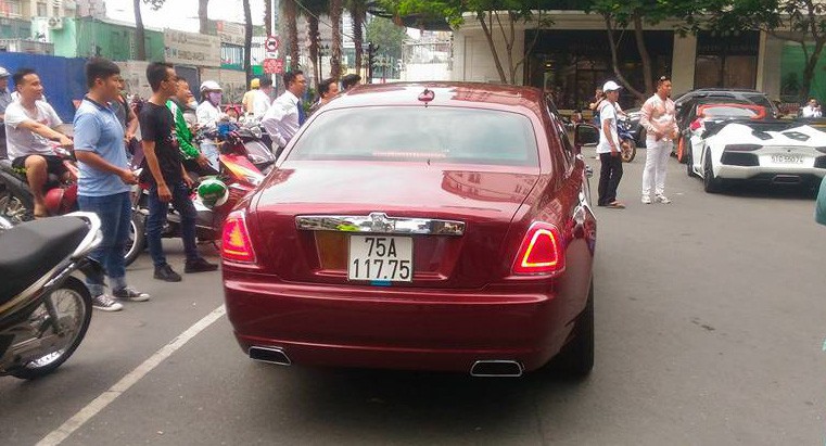 Xe Mô Hình RollsRoyce Ghost 118 HH Model  Đỏ Ánh Kim   Shop Xe Mô Hình  Tĩnh