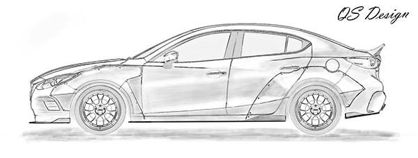 Mazda3 lên bodykit thân rộng “handmade” độc đáo tại Hải Dương - Ảnh 3.