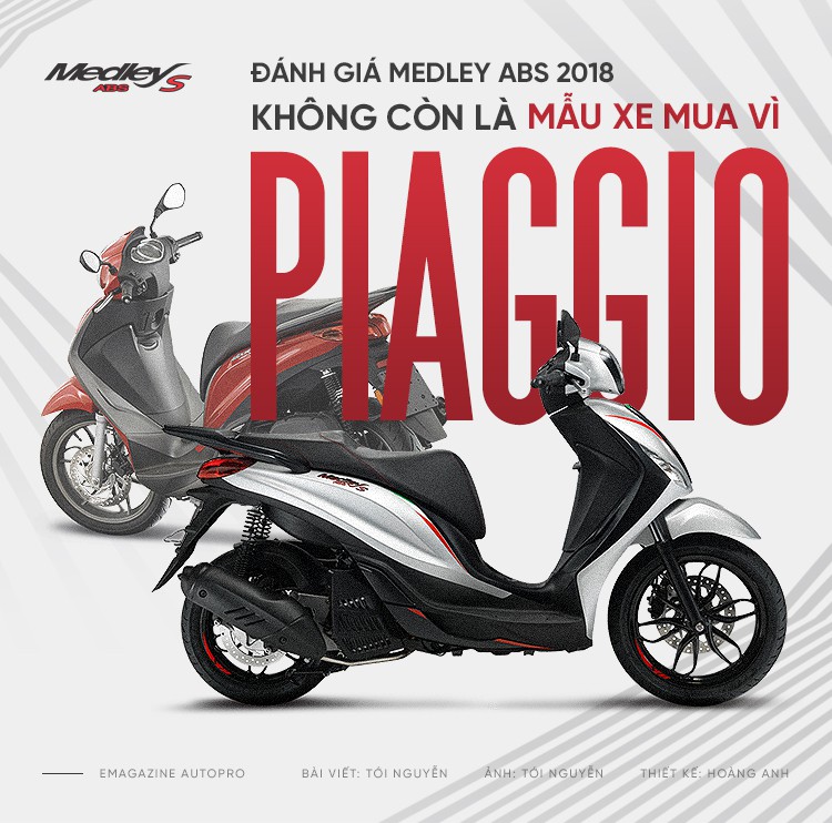 Piaggio VN ra mắt Medley ABS 2018 cải tiến động cơ thêm màu mới giá từ  725 triệu