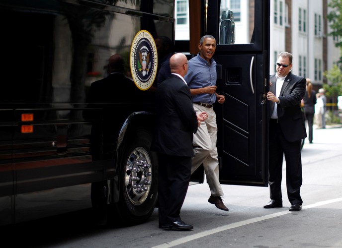 Ngắm siêu xe buýt của Tổng thống Mỹ - Ảnh 8.