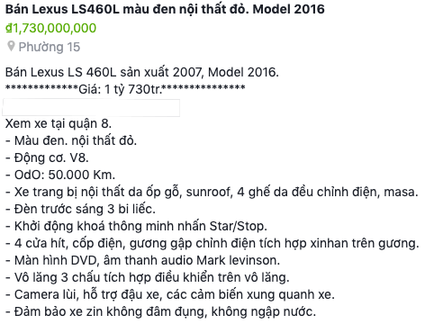 Sự thật về chiếc Lexus LS460L sản xuất 2007, model 2016 đang gây chú ý trên thị trường xe cũ - Ảnh 5.