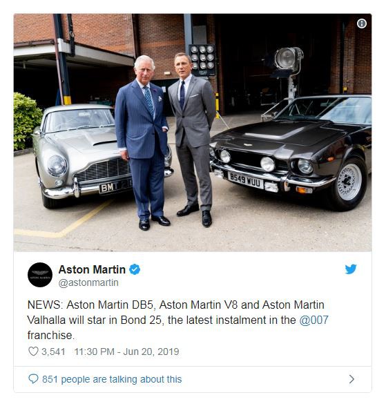 Những siêu phẩm Aston Martin này sẽ xuất hiện trong phần phim Điệp viên 007 mới - Ảnh 1.
