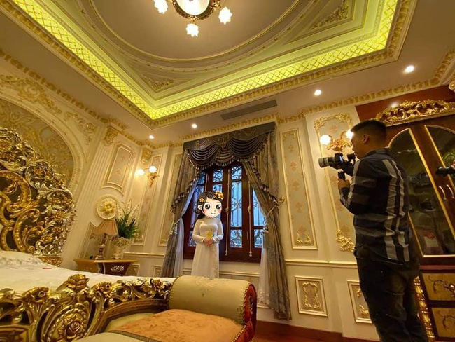 Choáng với đám cưới trong lâu đài dát vàng tại Tuyên Quang, đón dâu bằng xe Rolls Royce chiếm ngay spotlight trên mạng xã hội - Ảnh 4.