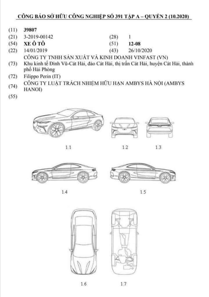 Lộ bản vẽ VinFast Lux A2.0 phiên bản 2 cửa: Xe thể thao Việt tham vọng đối đầu Mercedes E-Class Coupe? - Ảnh 1.