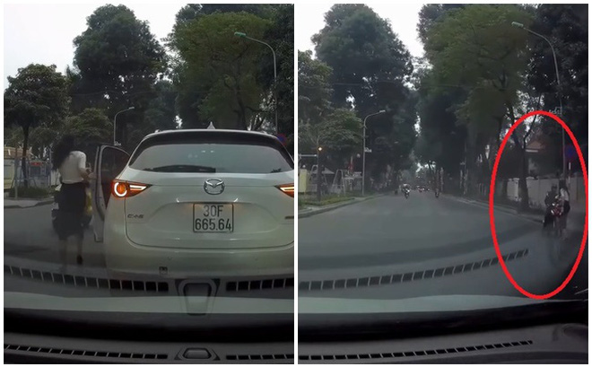 Nữ tài xế ra hiệu dừng xe giữa ngã tư, hành động sau đó của chị khiến MXH Việt rần rần khen ngợi - Ảnh 1.