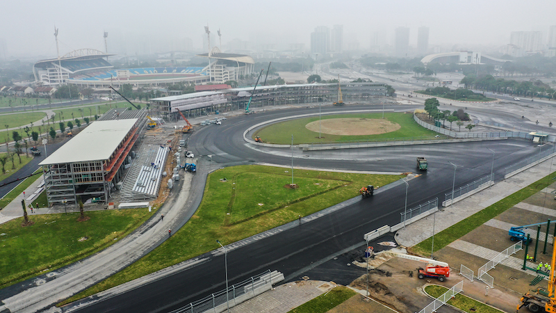 Đường đua F1 Hà Nội đã hoàn thành nhiều hạng mục, chuẩn bị đón những tay đua hàng đầu thế giới - Ảnh 4.