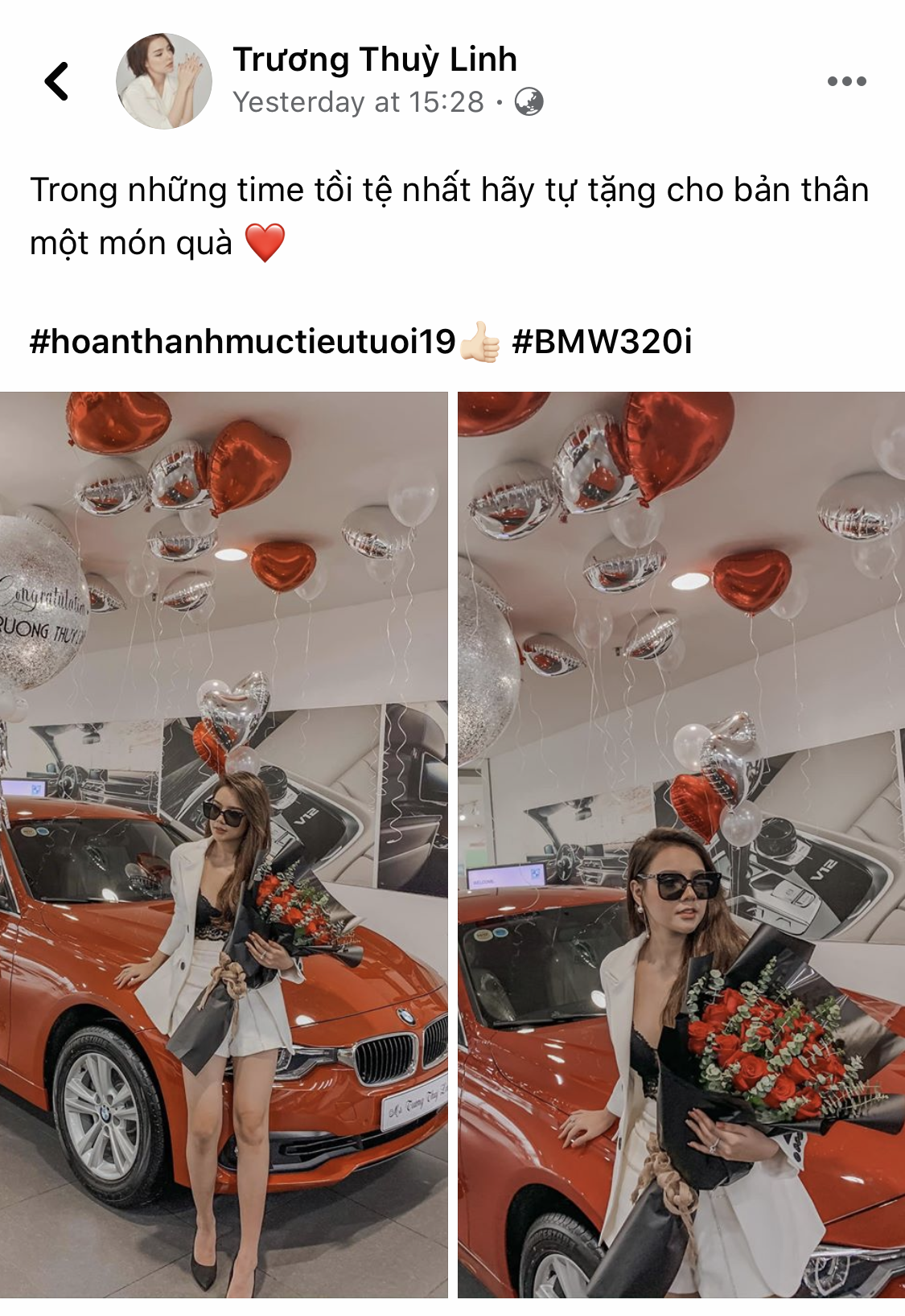 Hot girl Hà thành 19 tuổi sắm BMW 320i hơn 1,3 tỷ đồng, tuyên bố tự tặng bản thân trong thời gian tồi tệ nhất - Ảnh 3.