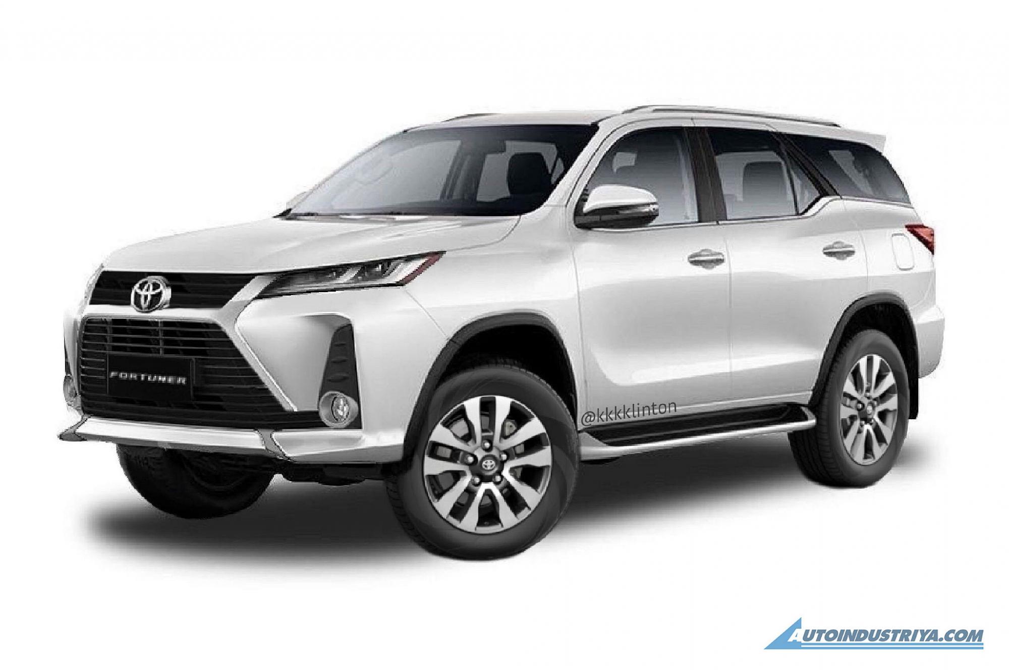 Ảnh phác thảo Toyota Fortuner 2021 dự kiến ra mắt vào cuối năm nay