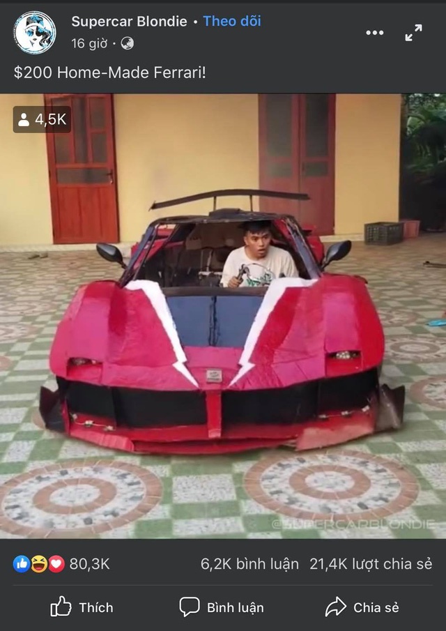 Báo Tây hứng thú khi thấy Youtuber Việt làm siêu xe Ferrari, Bugatti với giá vài triệu đồng - Ảnh 8.