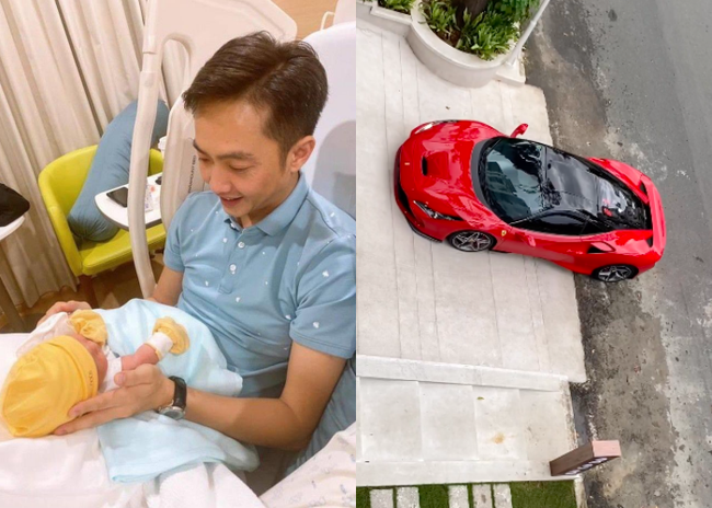 Cường Đô La than thở việc ở nhà chăm con gái cho Đàm Thu Trang lái siêu xe bạc tỉ đi cafe chiều chủ nhật  - Ảnh 1.