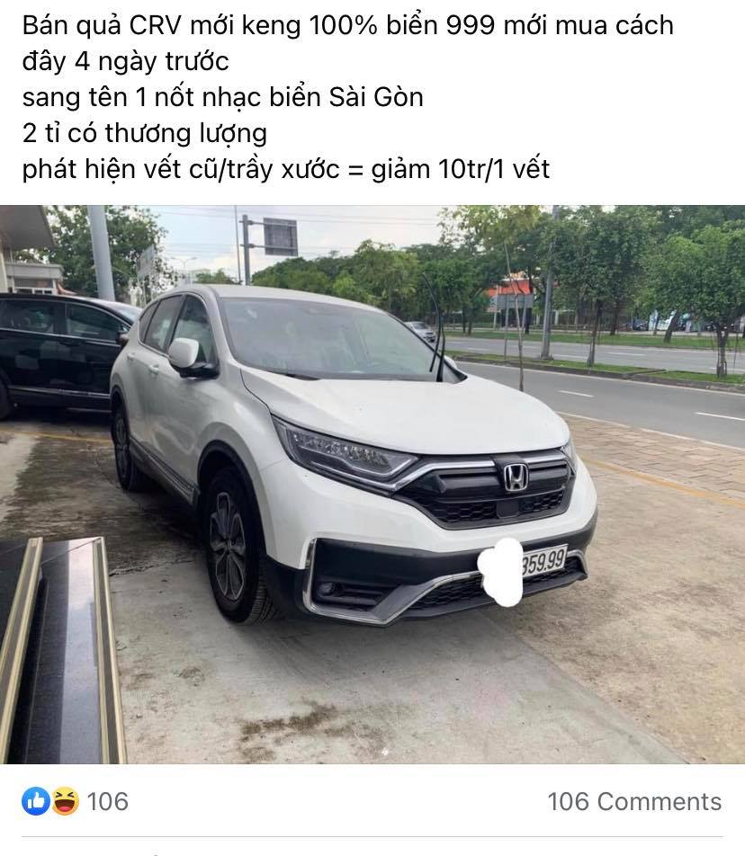 Mua xe 4 ngày, chủ nhân Honda CR-V biển 359.99 rao bán xe với giá 2 tỷ đồng - Ảnh 3.