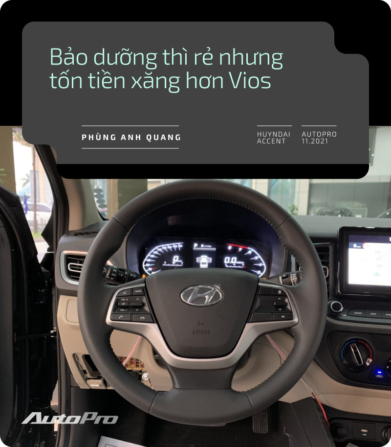 Bán Vios mua Hyundai Accent, người dùng đánh giá: Rẻ, nhiều đồ chơi nhưng ăn xăng và còn nhược điểm vận hành - Ảnh 6.