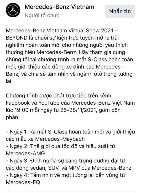 Mercedes-Benz S-Class 2022 chốt lịch ra mắt Việt Nam tuần sau, hứa hẹn hé lộ thêm thông tin hot về dòng EQ - Ảnh 1.