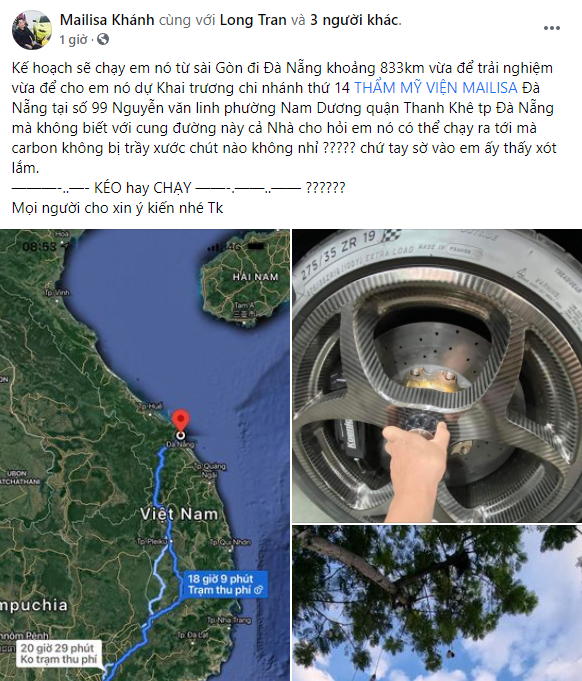 Hoàng Kim Khánh khẳng định sẽ đưa Koenigsegg Regera đến Đà Nẵng, phân vân giữa tự cầm lái hay dùng xe cứu hộ vì sợ xước bộ mâm carbon - Ảnh 1.