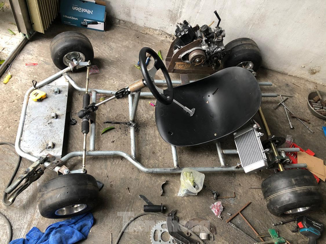 Xe đua Go Kart tự chế tại Bắc Giang - Ảnh 3.