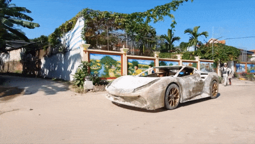 2k Quảng Ninh tự chế siêu xe mô phỏng Ferrari 488 GTB: Mất 4 tháng vừa làm vừa tưởng tượng, đập đi dựng lại nhiều lần, tốn hơn 100 triệu đồng - Ảnh 3.