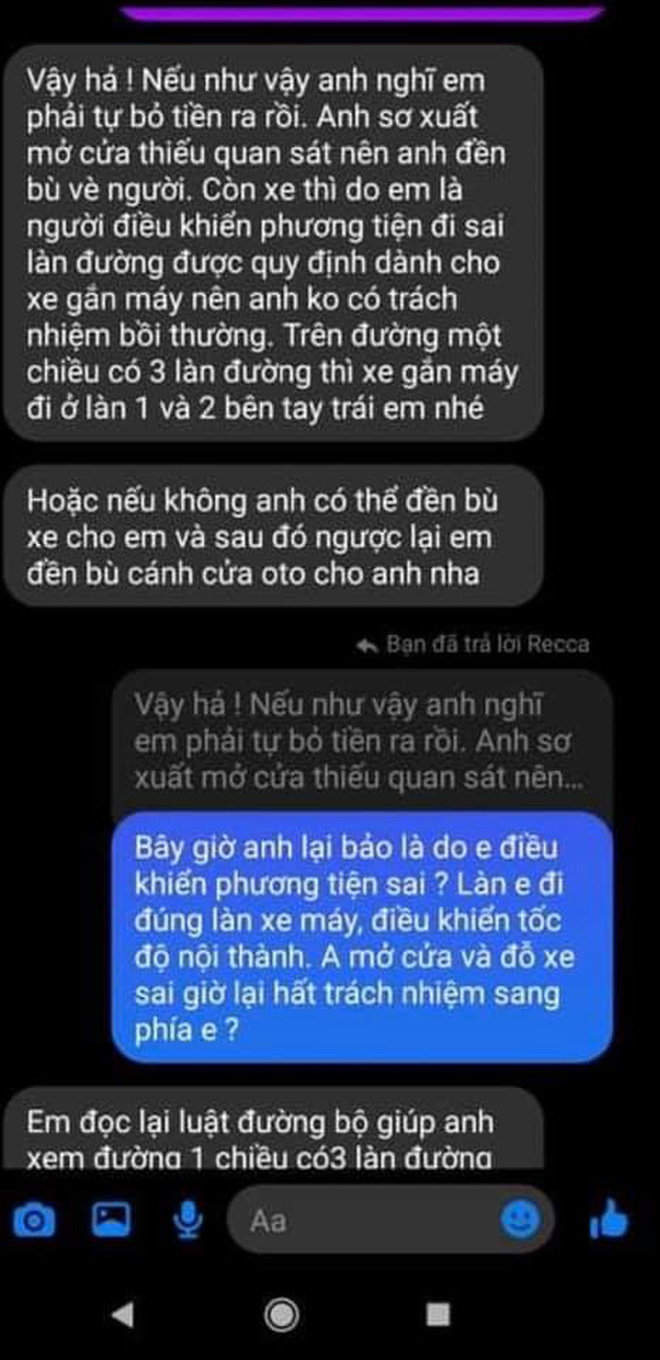 Biến căng giữa đêm: Huỳnh Anh bị tố mở cửa ô tô gây tai nạn nhưng lật mặt chối bồi thường, có cả clip và tin nhắn bằng chứng? - Ảnh 4.