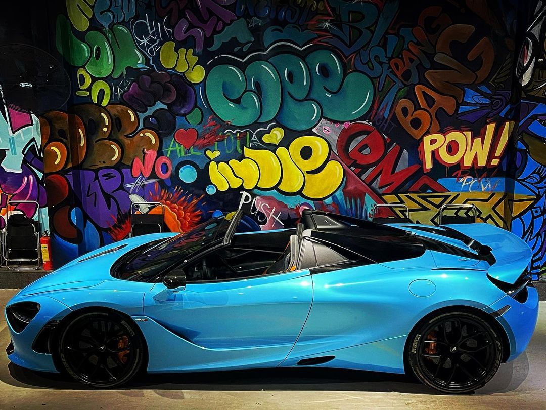 Bắt trend, McLaren 720S Spider màu đen độc nhất Việt Nam của dân chơi lan đổi màu độc đáo - Ảnh 5.