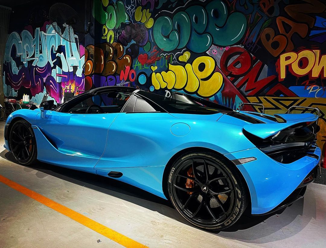 Bắt trend, McLaren 720S Spider màu đen độc nhất Việt Nam của dân chơi lan đổi màu độc đáo - Ảnh 8.