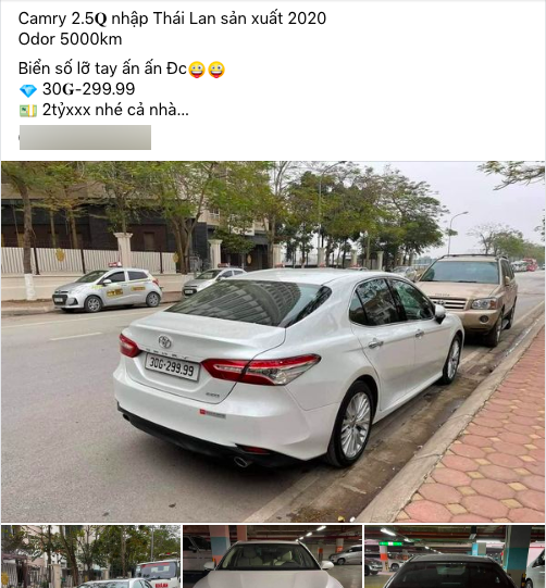 ‘Lỡ tay’ bốc biển tứ quý ‘299.99’, chủ xe rao giá Toyota Camry chạy lướt 5.000km đắt ngang Lexus ES 250 - Ảnh 1.