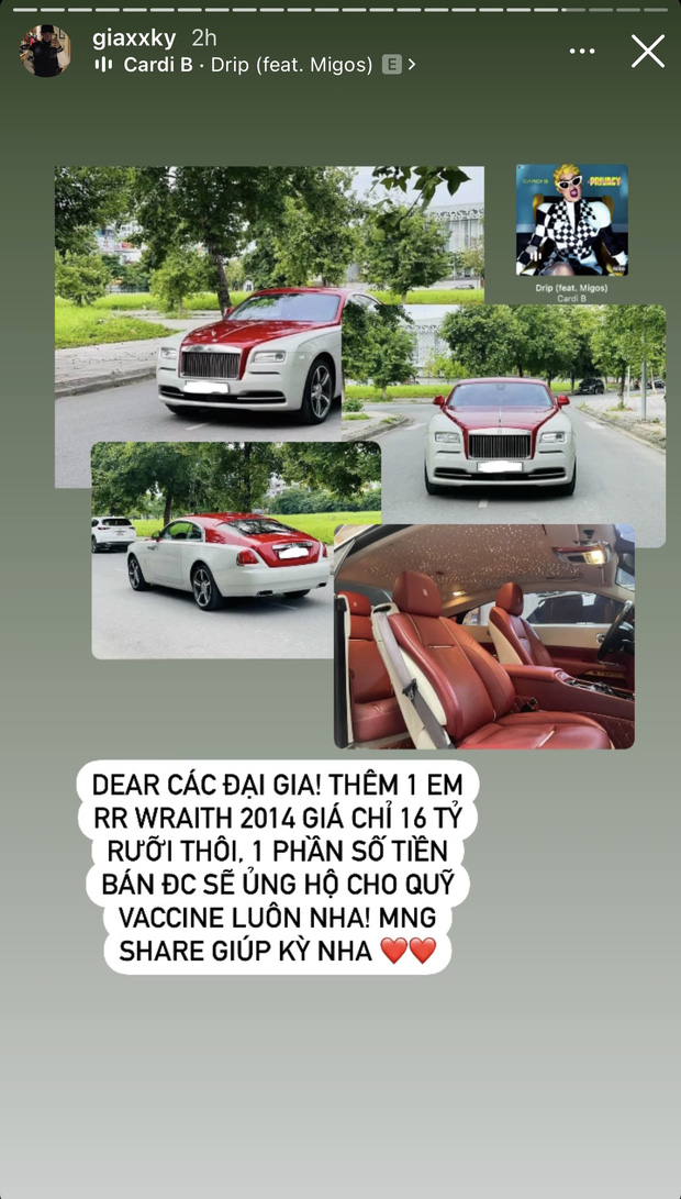 Rich kid 2k3 đi Maybach tiếp tục rao bán 2 chiếc xe chục tỷ ủng hộ Quỹ vaccine Covid-19 - Ảnh 3. Rich kid 2k3 đi Maybach tiếp tục rao bán 2 chiếc xe chục tỷ ủng hộ Quỹ vaccine Covid-19 - Ảnh 3.