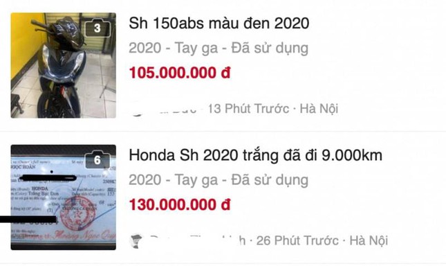 Honda SH đi 10.000 km vẫn rao bán giá 130 triệu đồng  - Ảnh 1.