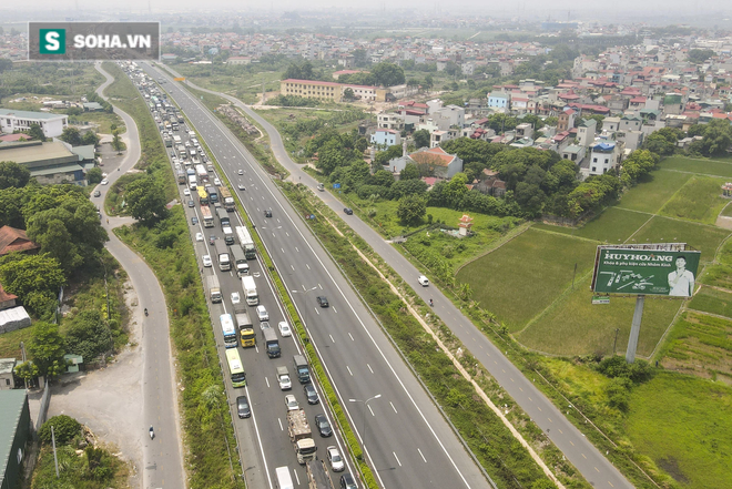 Kiểm soát 100% người và phương tiện vào Hà Nội, xe ùn tắc gần 3km tại trạm thu phí Pháp Vân - Cầu Giẽ - Ảnh 14.