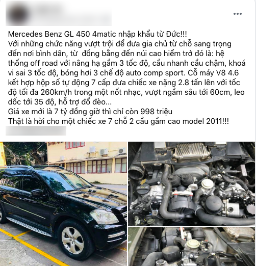 Bán Mercedes-Benz GL 450, đại gia chia sẻ: Mua mới 7 tỷ mà giờ chỉ còn hơn 900 triệu - Ảnh 5. Bán Mercedes-Benz GL 450, đại gia chia sẻ: Mua mới 7 tỷ mà giờ chỉ còn hơn 900 triệu - Ảnh 5.