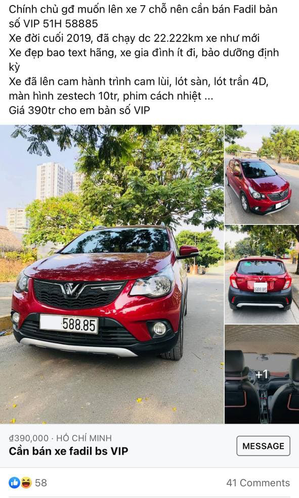 Khoe biển VIP ‘588.85’, chủ xe VinFast Fadil cũ bản base muốn bán xe với giá đủ mua mới bản cao cấp - Ảnh 6.