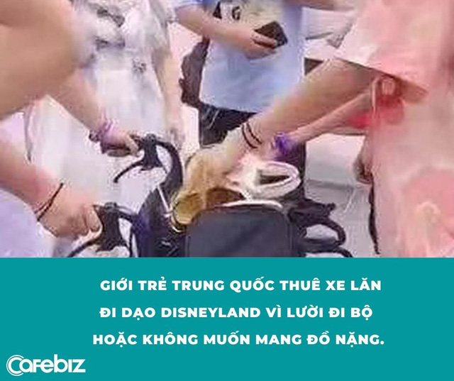 Góc khó hiểu: Giới trẻ Trung Quốc thuê xe lăn ở Disneyland vì... lười đi bộ? - Ảnh 6.