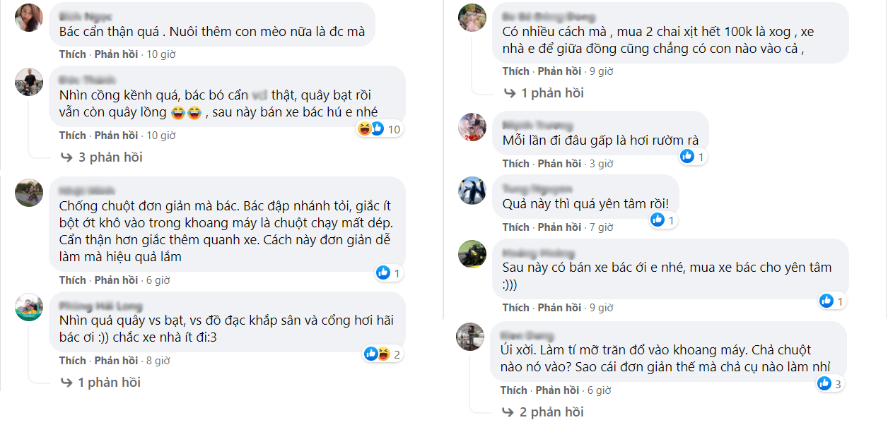 Chủ xe chống chuột cẩn thận như ‘gói quà’, CĐM thi nhau đặt gạch: Lúc nào bác bán xe thì ới em - Ảnh 2.