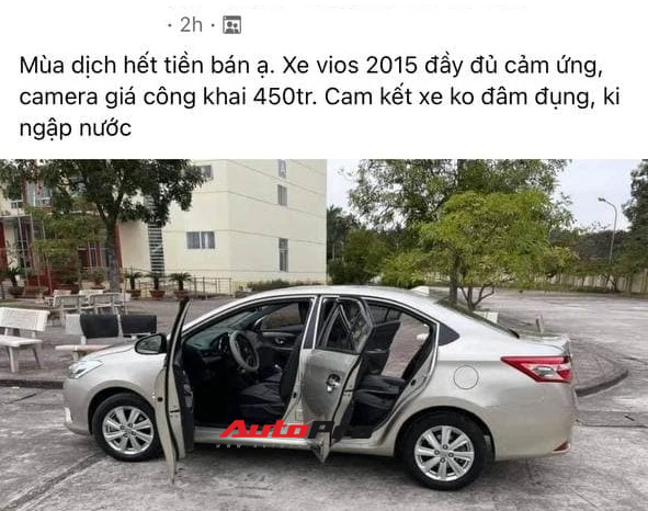 Chủ xe bán Toyota Vios 6 năm tuổi giá 450 triệu, CĐM hỏi thăm: Bác bán xe hay xin gạch xây nhà - Ảnh 1.