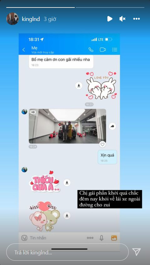 Sau chung cư tiền tỷ, Linh Ngọc Đàm lại mua ô tô tặng bố mẹ, con nhà người ta là đây chứ đâu! - Ảnh 3. Sau chung cư tiền tỷ, Linh Ngọc Đàm lại mua ô tô tặng bố mẹ, con nhà người ta là đây chứ đâu! - Ảnh 3.