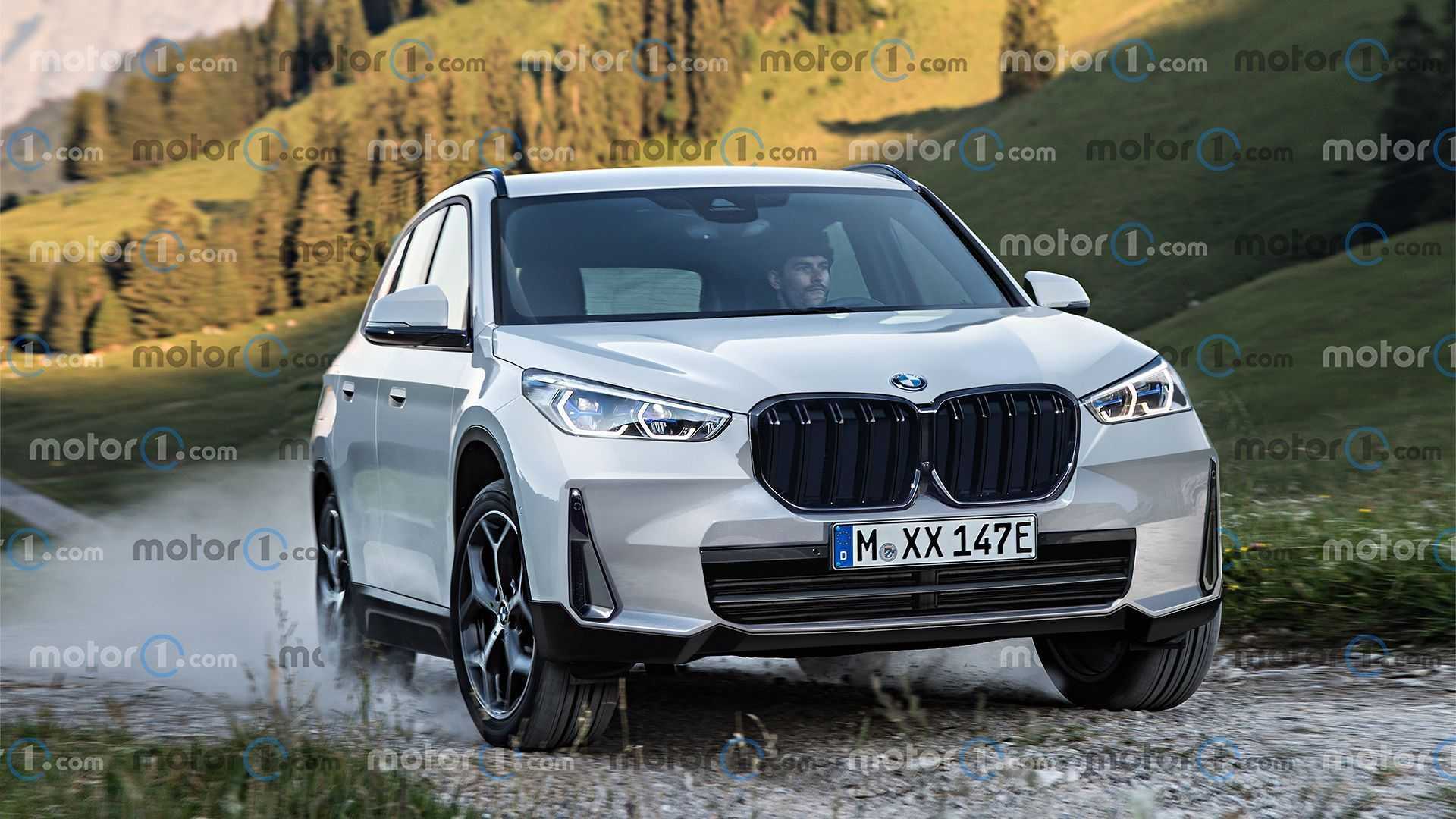 The new BMW X1 is revealed with a 'noseblown' design that is not