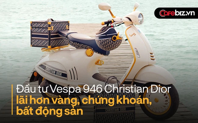 Vespa 946 Christian Dior chính thức lên kệ giá ngang xe hơi hạng sang