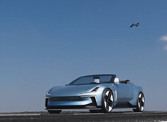 Hãng Thụy Điển giới thiệu ý tưởng xe điện tích hợp flycam tự lái, bay theo xe để quay phim lại hành trình  - Ảnh 3.