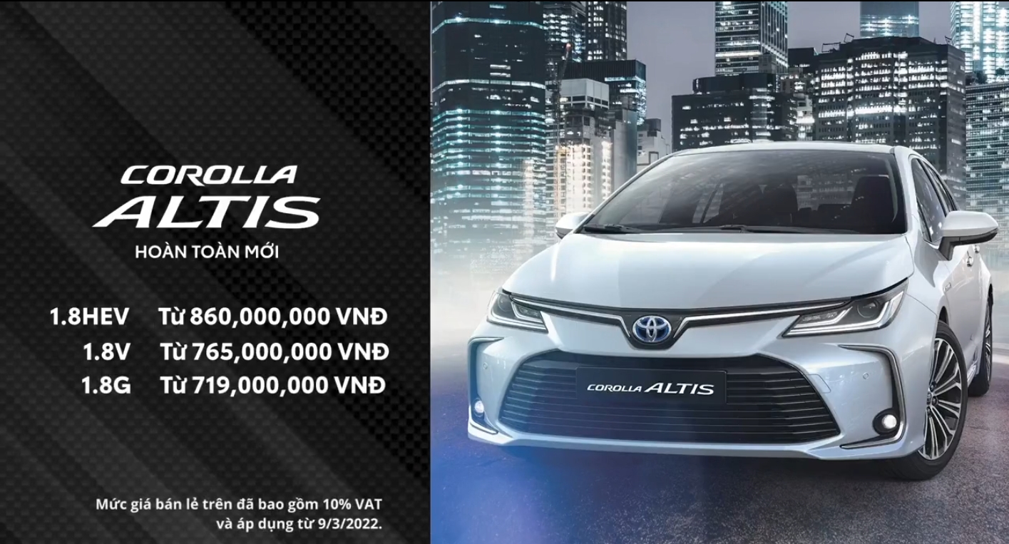 Toyota Corolla Altis sắp ra mắt có thể có phiên bản Hybrid
