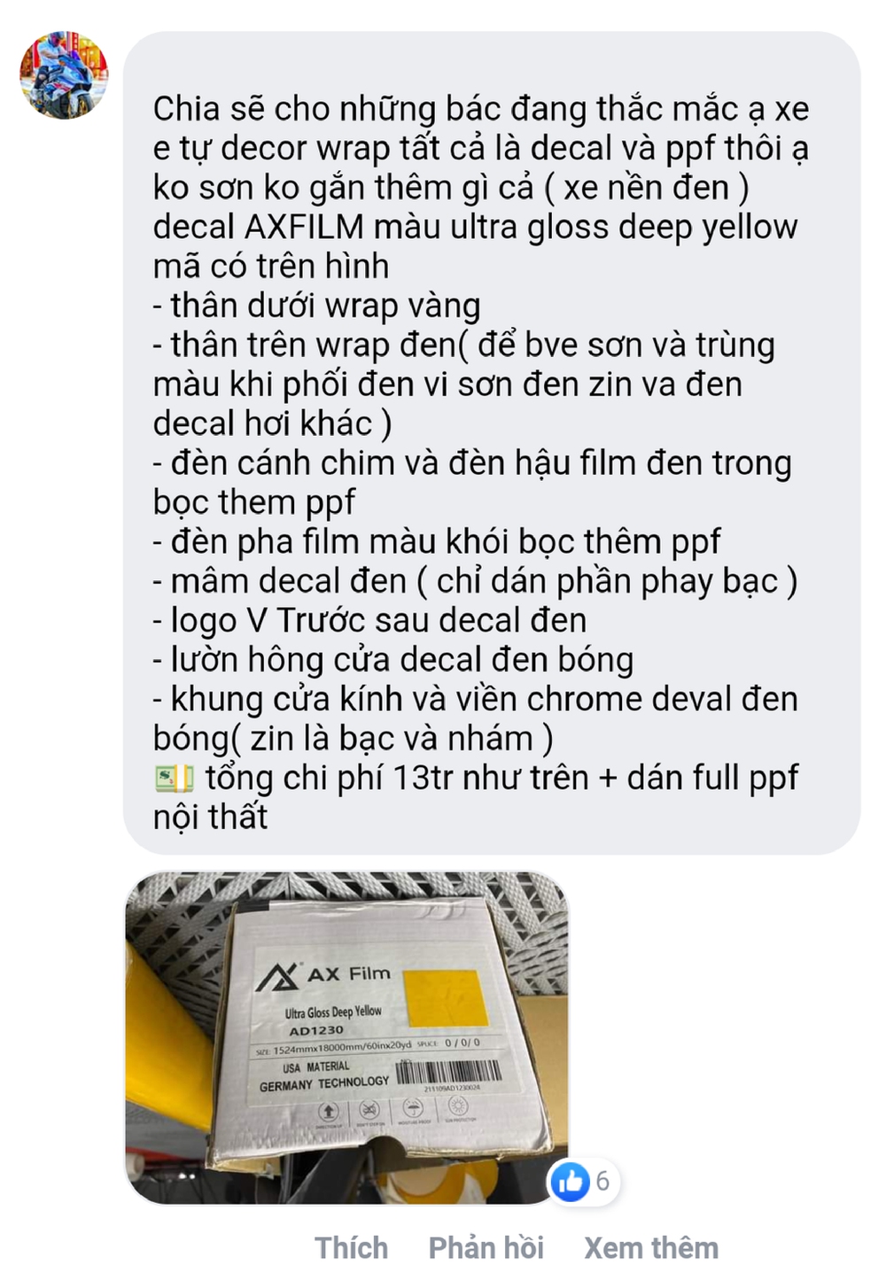 Chủ xe VinFast VF e34 độ nhẹ, dân mạng hăng say bình luận: Rất ấn tượng, nhìn như bò Ý - Ảnh 4.