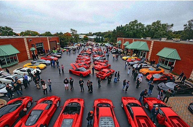 Số lượng những chiếc Ferrari khá đông đảo.